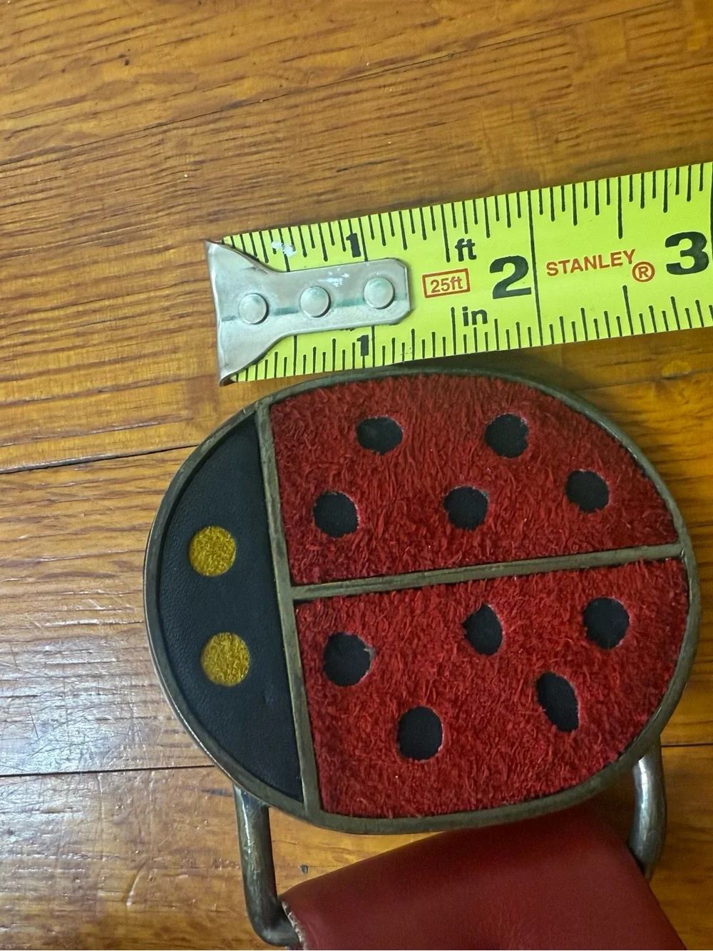 Vintage Vera Neumann Ladybug Leather Belt